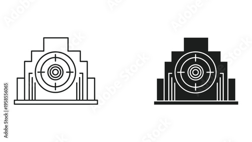 Target Focus Symbol Business Objective Goal Achievement Icon