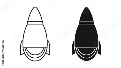 Rocket Launch Ignition Propulsion Symbol