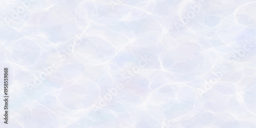 Abstract blue winter background featuring a frozen ice texture and white crystalline bubbles under a cold sky with fresh snowy frost patterns