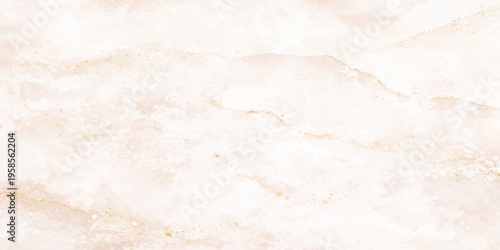 A blank antique parchment with a stained white marble texture background and aged beige paper details creates an old vintage grunge backdrop for retro art design