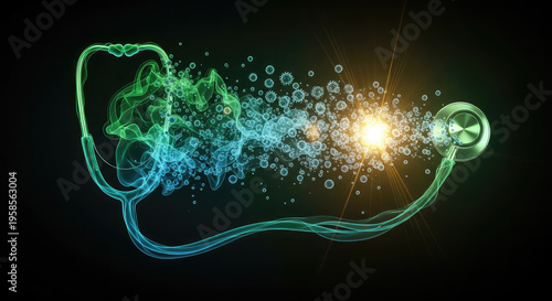 Glowing neural network connections in space