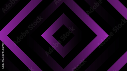 Dynamic purple gradient diamond pattern on a black background, creating an abstract and modern geometric design with a futuristic visual appeal