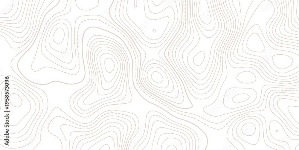 Fototapeta premium Topographic map patterns, topography line map. Vintage outdoors style.seamless black and white topographic map pattern,paper texture Imitation of a geographical map shades.