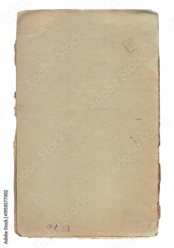 Vintage background of old ancient torn paper texture isolated
