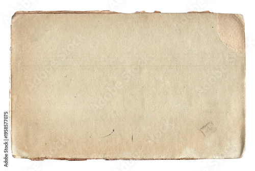Vintage background of old ancient torn paper texture isolated