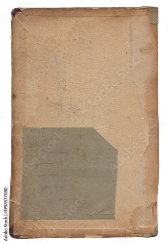 Vintage background of old ancient torn paper texture isolated