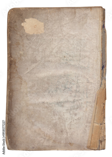 Vintage background of old ancient torn paper texture isolated