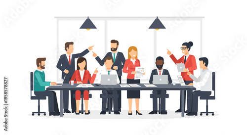 Diverse Business Team Meeting Discussion Collaboration.