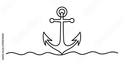 Sad Woman Sitting in Depression Minimalist Line Art Vector, illustration