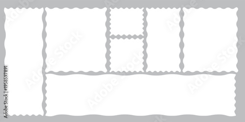 postage stamp vector on a background, vector illustration,   postage stamp border set  vectors, blank postage stamp in flat design