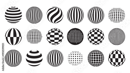 Geometric patterned spheres