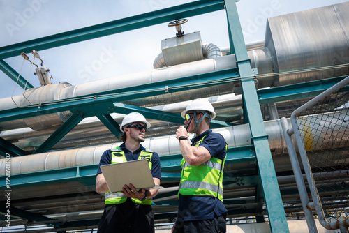 The petroleum engineering team inspected the defective facility.