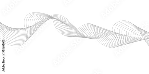 Blue abstract wave background vector illustration featuring a wavy line pattern and digital gradient design for a modern technology business backdrop