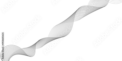 Vector illustration of an abstract background with sharp silver stainless steel waves and black knife blade lines isolated as a modern kitchen tool design