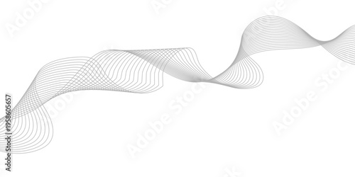 Blue vector illustration of an abstract wavy background featuring a digital gradient pattern with flowing liquid lines and light motion curves for a modern web wallpaper design