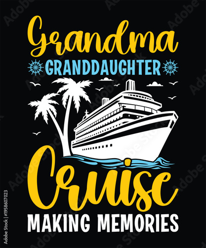 Grandma and granddaughter enjoying a cruise