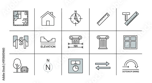 Collection of Topographic and Navigation Symbols for Mapping and Geographic Information Systems