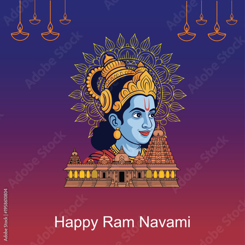 Happy Ram Navami May the Sacred Teachings of Lord Rama Inspire Courage Wisdom and a Life of Dharma