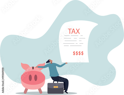 Tax burden or debt to pay for income tax, financial charge and duty to pay for government, accounting or bills,human life and situation.