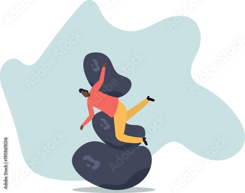 Burden, obligation to pay off, heavy stress problem or difficulty, work pressure thinking to make decision,human life and situation.