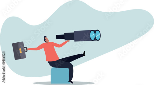 Financial forecast, vision for stock market investment return, make profit opportunity, discover economic recover,human life and situation.