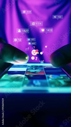marketing, business, technology, social media, like, media, scrolling, social, social network, application, communication, cyberspace, icon, follow, message, online, background, concept, viral video