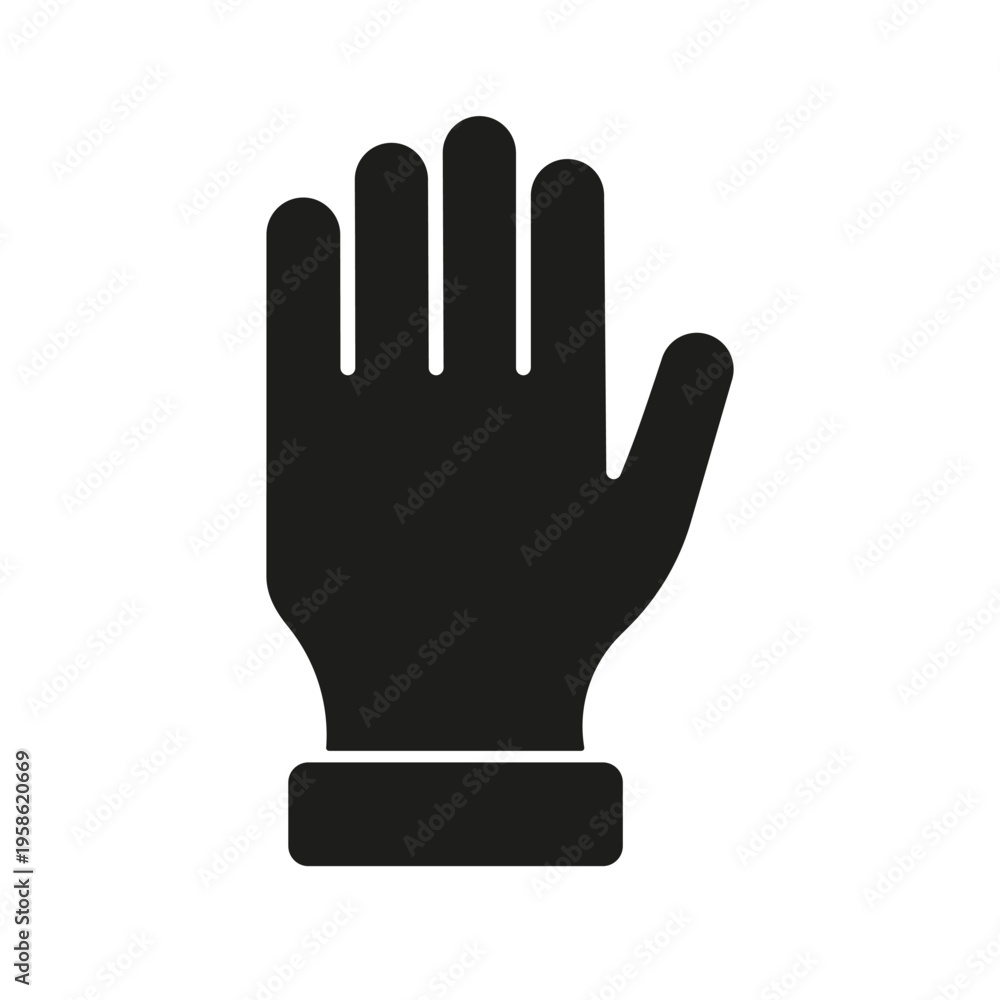 Obraz premium Raised Student Hand Solid Icon. School Participation, Question Gesture, And Classroom Attention Silhouette Symbol. Isolated Vector Illustration