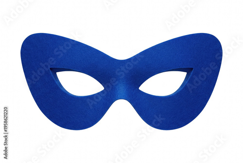 Royal Blue Masquerade Eye Mask Isolated on Dark Surface