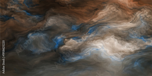 A serene landscape featuring a blue mountain stream and cascading waterfall flowing over natural rocks into a clear pool