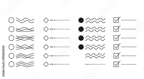 Minimalist voting checklist design symbolizing choice, decision-making, and participation in polls, perfect for themes of elections, opinions, and easy selection processes.