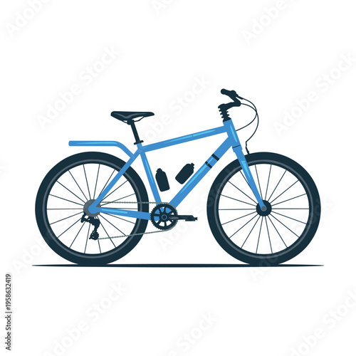 Mountain bicycle isolated on white background