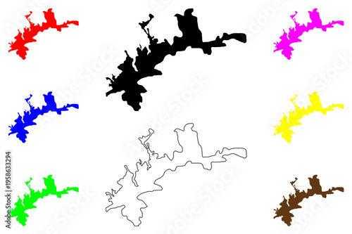 Karabuk city (Republic of Türkiye, Turkey) map vector illustration, scribble sketch Karabük map