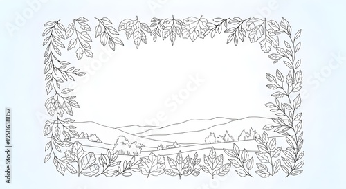 hand drawn sketch of a frame