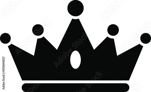 A silhouette crown icon on a transparent background