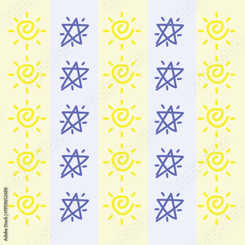 Cute Doodle Kids Pattern
