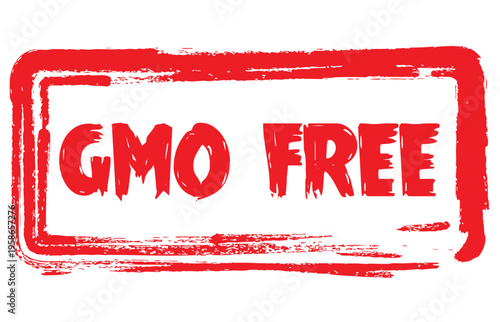 GMO Free sign vector icon background