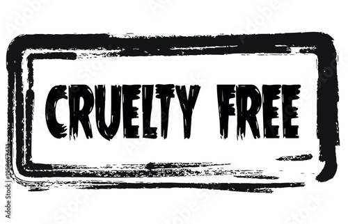  Cruelty Free on Paper Note on texture background