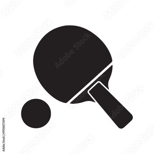 table tennis icon on white back ground