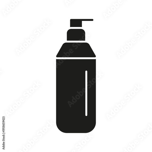 Liquid Soap Dispenser Solid Icon. Hygiene, Handwashing, And Sanitization Silhouette Symbol. Personal Care And Cleanliness. Isolated Vector Illustration