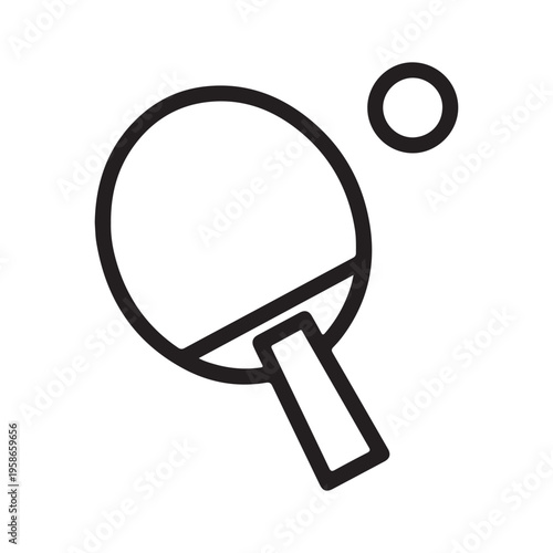 table tennis icon on white back ground