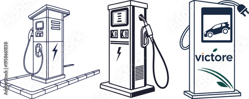 Electric Car Charger Pack Icon