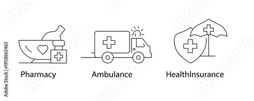 Pharmacy, Ambulance, Health, Insurance, Drugstore, Emergency Vehicle, Healthcare Services, Medical Insurance, Health Coverage, Prescription Medicine