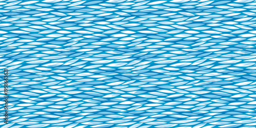Summer wavy seamless pattern. Abstract sea waves print. 