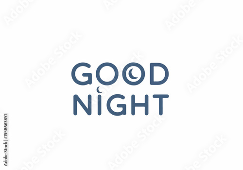 A calm nighttime scene with a good night message displayed prominently