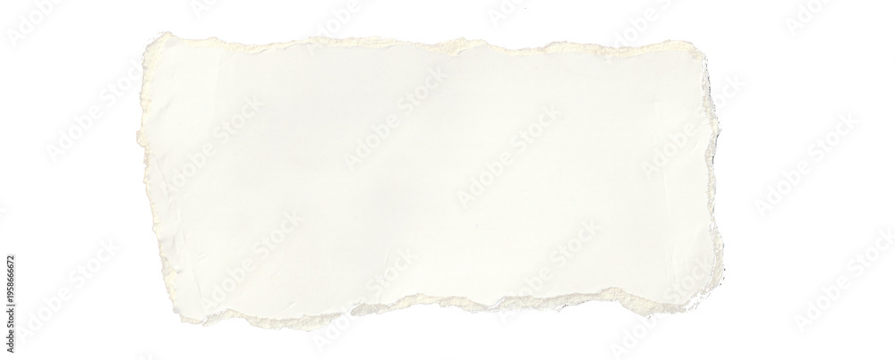 Fototapeta premium blank white paper notebook paper with torn edges isolated on transparent background,note paper message office business tag sign,blank sheet of paper