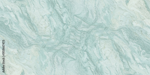 Abstract mint green and teal marble texture background with fluid swirling waves of luxury stone mineral pattern