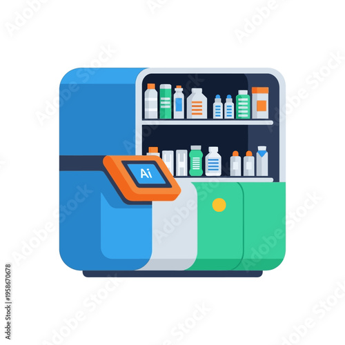 Automated Pharmacy Dispensing Machine with AI Interface.