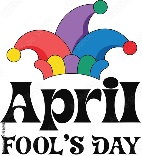April fools' day celebration logo