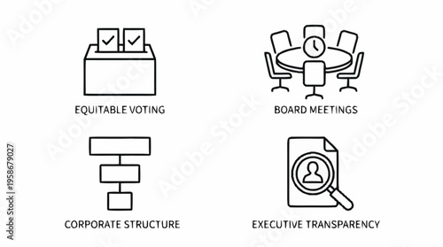 Business executives discuss Corporate Structure during Board Meetings ensuring Equitable Voting and Executive Transparency