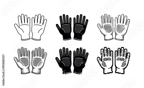 Hands shown in various poses and styles